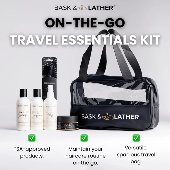 ✨ Luxury Hair Care Travel Bundle | Bask & Lather + Nasara Organics | New ✨ - Picture 3 of 6